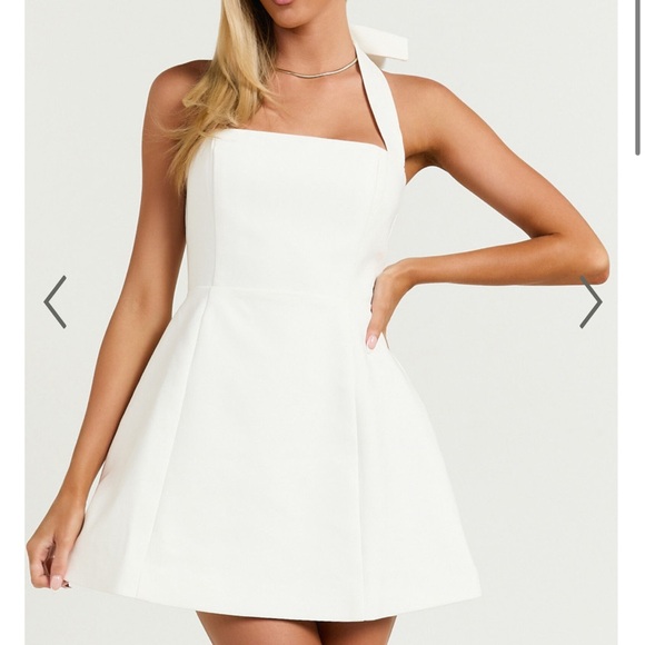 Showpo. | Dresses | Showpo Dante Mini Dress Halter Neck Tie Tulip Skirt  Dress | Poshmark